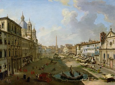 Die Piazza Navona in Rom von Giovanni Paolo Pannini